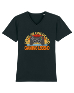 Level 48 Unlocked Gaming Legend Tricou mânecă scurtă guler V Bărbat Presenter
