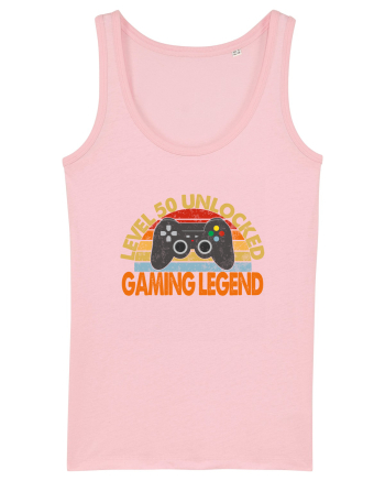 Level 50 Unlocked Gaming Legend Cotton Pink