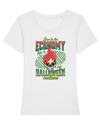 Costum de Halloween - Craniu în flăcări White