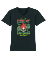 Costum de Halloween - Craniu în flăcări Tricou mânecă scurtă guler V Bărbat Presenter