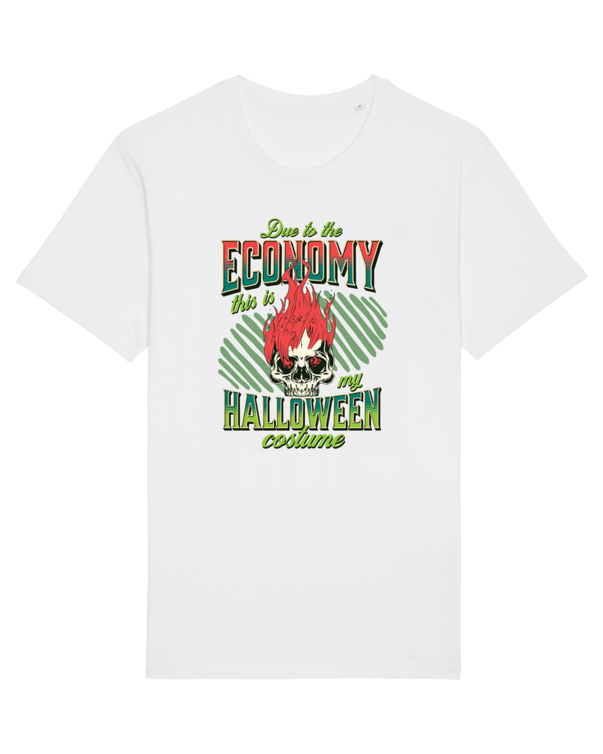 Tricou mânecă scurtă Unisex Rocker White