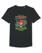 Costum de Halloween - Craniu în flăcări Tricou mânecă scurtă guler larg Bărbat Skater