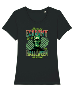 Costum de Halloween - Frankenstein Tricou mânecă scurtă guler larg fitted Damă Expresser