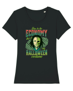 Costum de Halloween - Regina morții Tricou mânecă scurtă guler larg fitted Damă Expresser