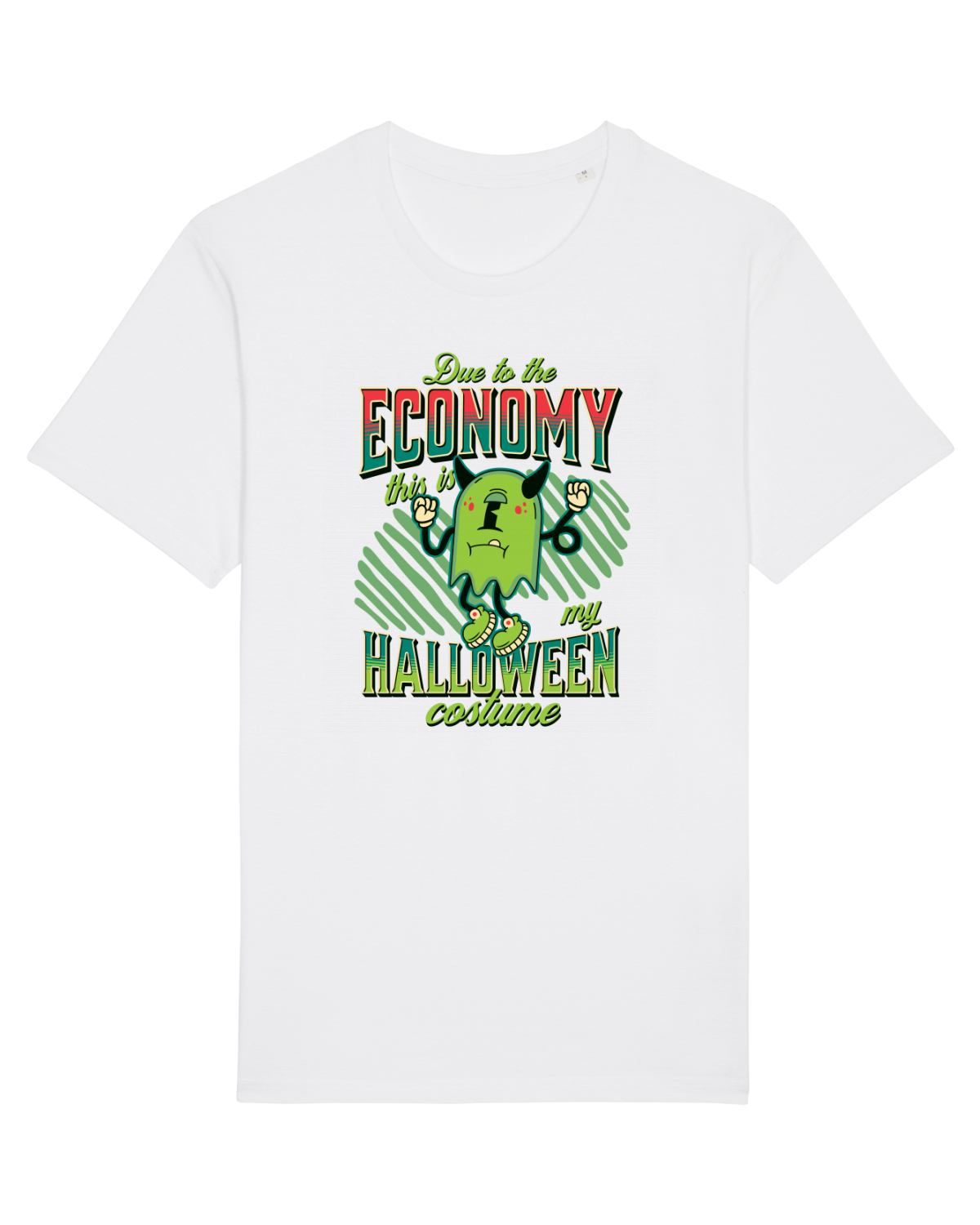 Tricou mânecă scurtă Unisex Rocker White