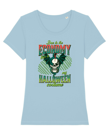 Costum de Halloween - Craniu cu șarpe Sky Blue