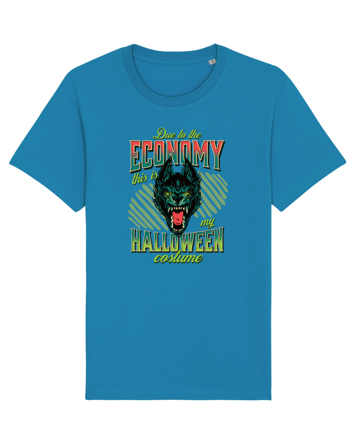 Tricou mânecă scurtă Unisex Rocker Azur