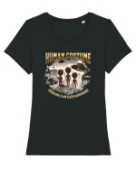 Costum de Halloween - Extraterestru Tricou mânecă scurtă guler larg fitted Damă Expresser