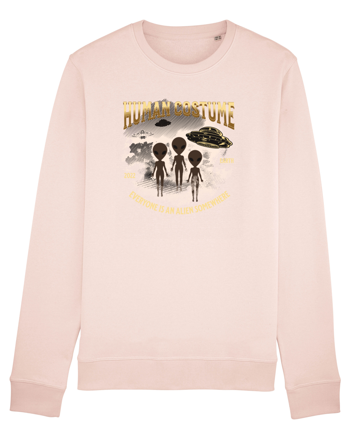 Bluză mânecă lungă Unisex Rise Candy Pink