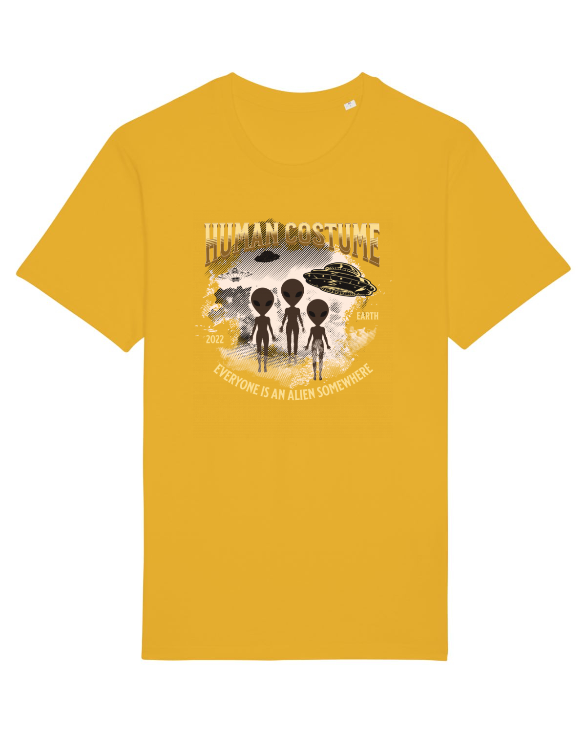 Tricou mânecă scurtă Unisex Rocker Spectra Yellow
