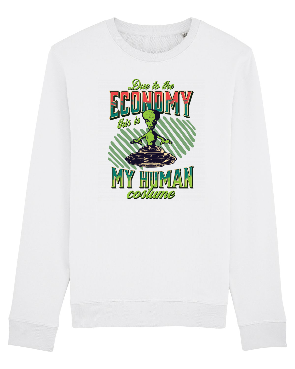 Bluză mânecă lungă Unisex Rise White