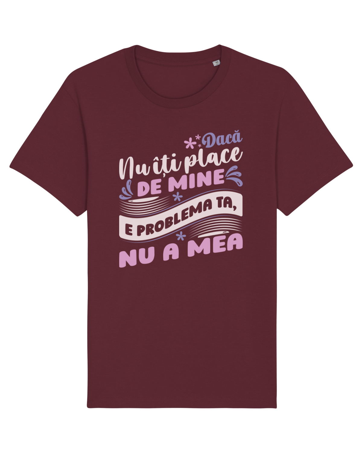 Tricou mânecă scurtă Unisex Rocker Burgundy