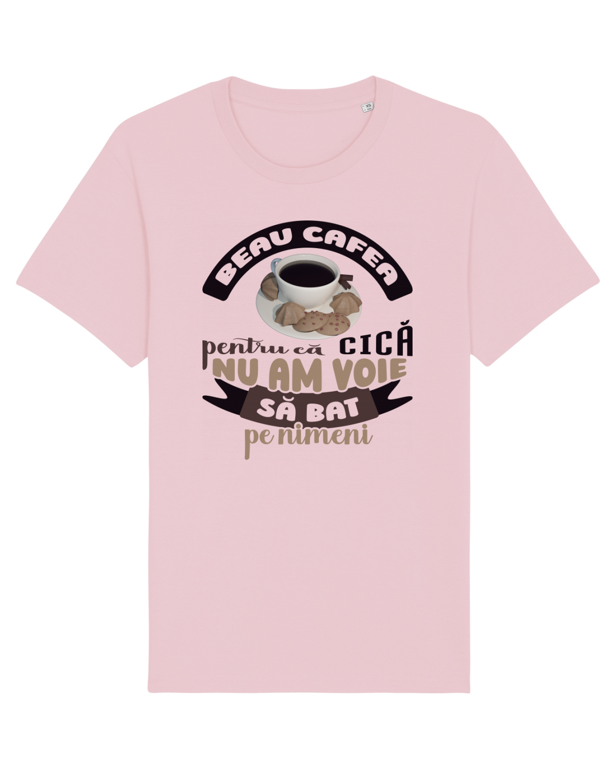 Tricou mânecă scurtă Unisex Rocker Cotton Pink