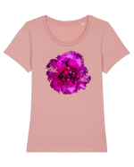 Trandafir si colibri Tricou mânecă scurtă guler larg fitted Damă Expresser