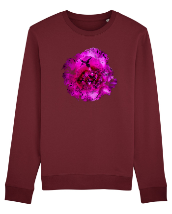 Trandafir si colibri Burgundy