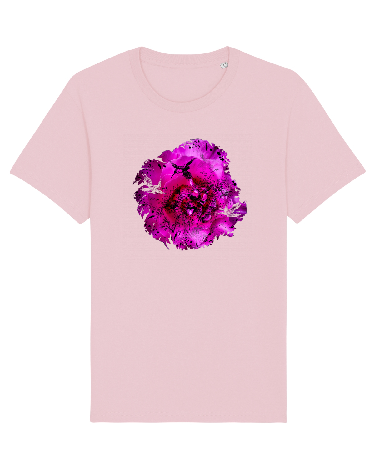 Tricou mânecă scurtă Unisex Rocker Cotton Pink