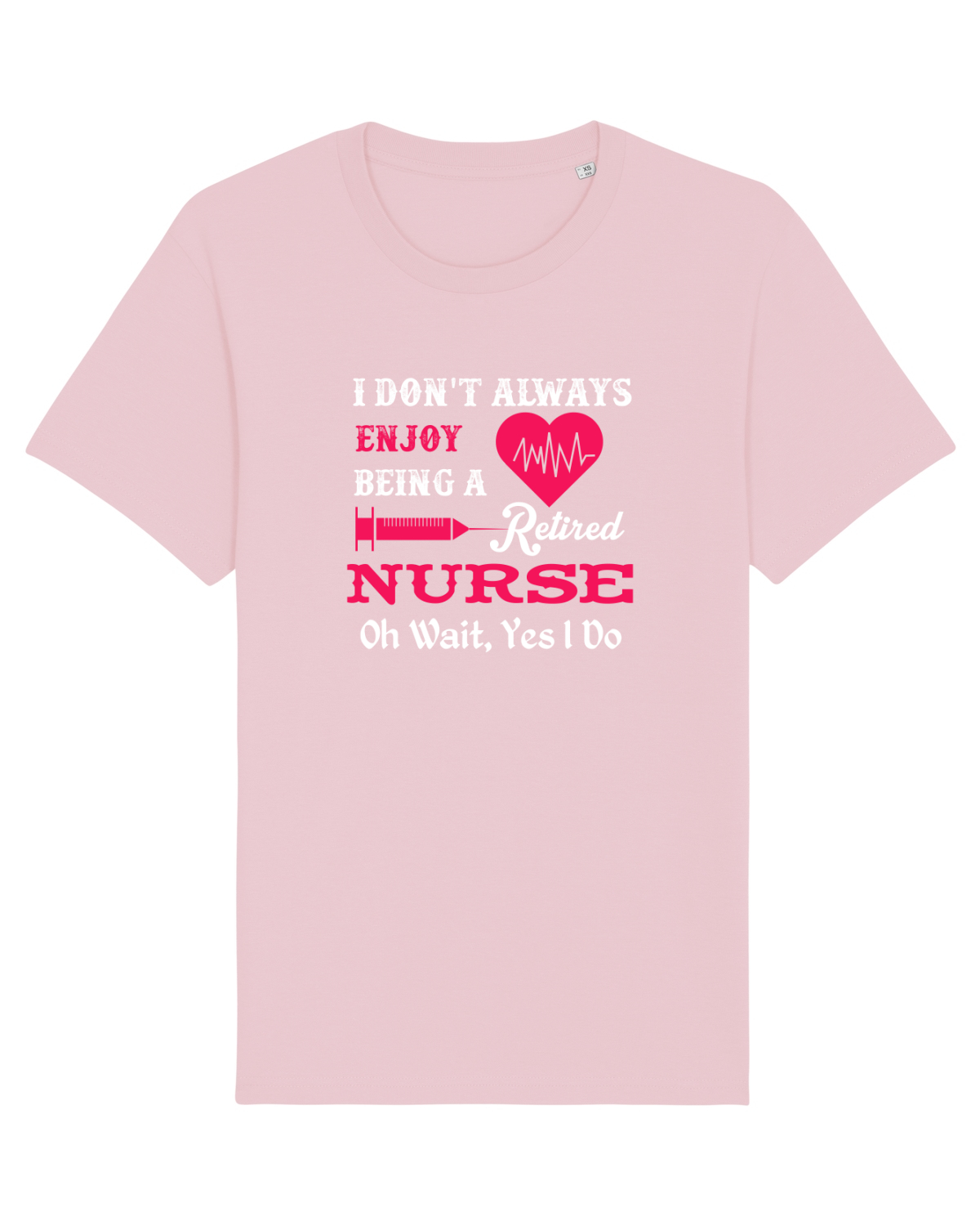 Tricou mânecă scurtă Unisex Rocker Cotton Pink