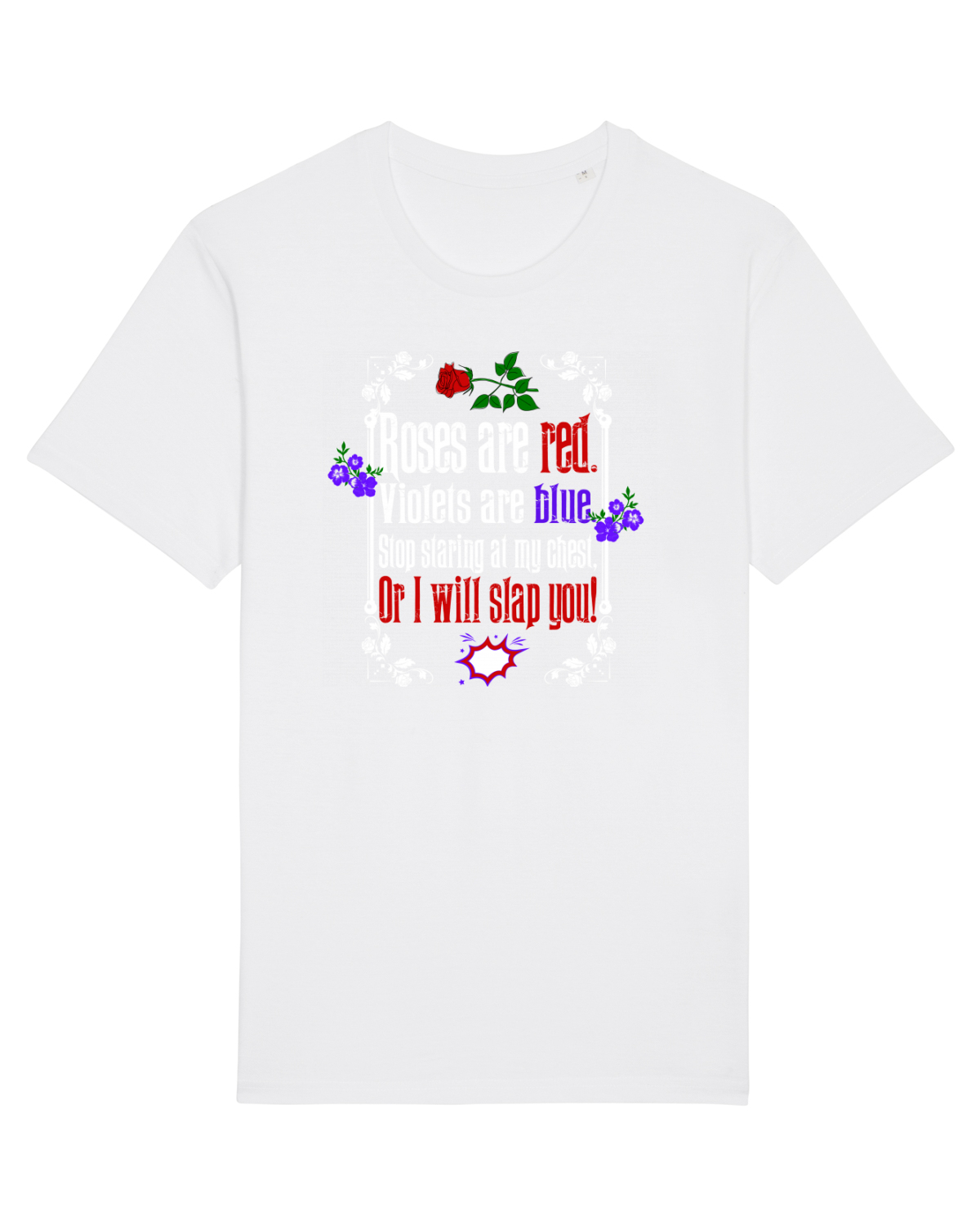 Tricou mânecă scurtă Unisex Rocker White