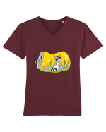 Raton in cutie Tricou mânecă scurtă guler V Bărbat Presenter