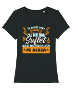 Cel mai bun suflet Tricou mânecă scurtă guler larg fitted Damă Expresser