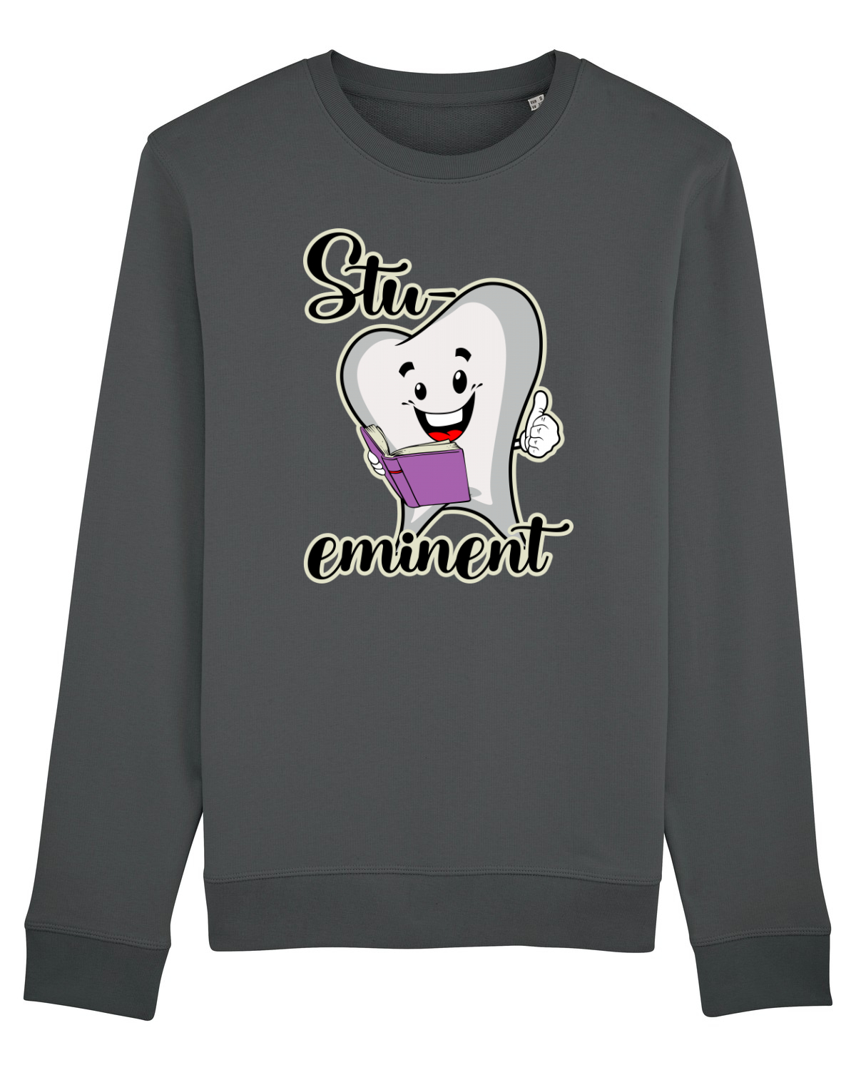 Bluză mânecă lungă Unisex Rise Anthracite