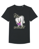 Stu-dinte eminent Tricou mânecă scurtă guler larg Bărbat Skater