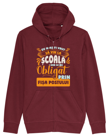 N-aș fi vrut să vin la școală Burgundy