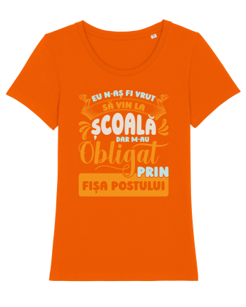 N-aș fi vrut să vin la școală Bright Orange