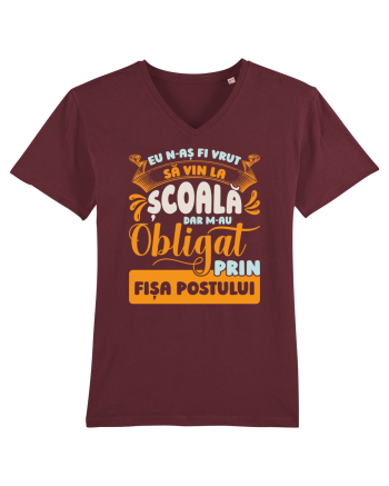 N-aș fi vrut să vin la școală Burgundy