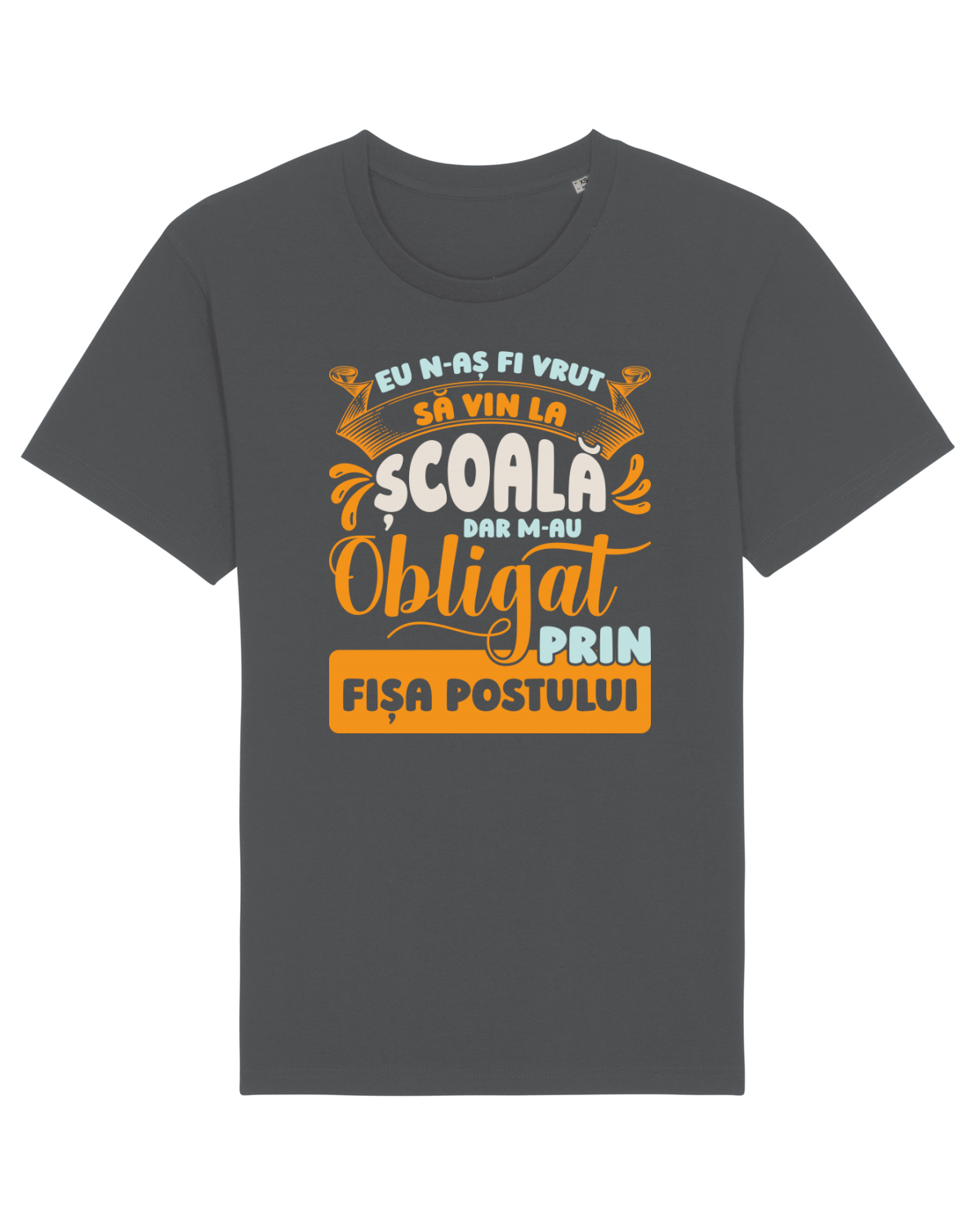 Tricou mânecă scurtă Unisex Rocker Anthracite