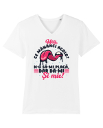 Ce mănânci acolo? Tricou mânecă scurtă guler V Bărbat Presenter