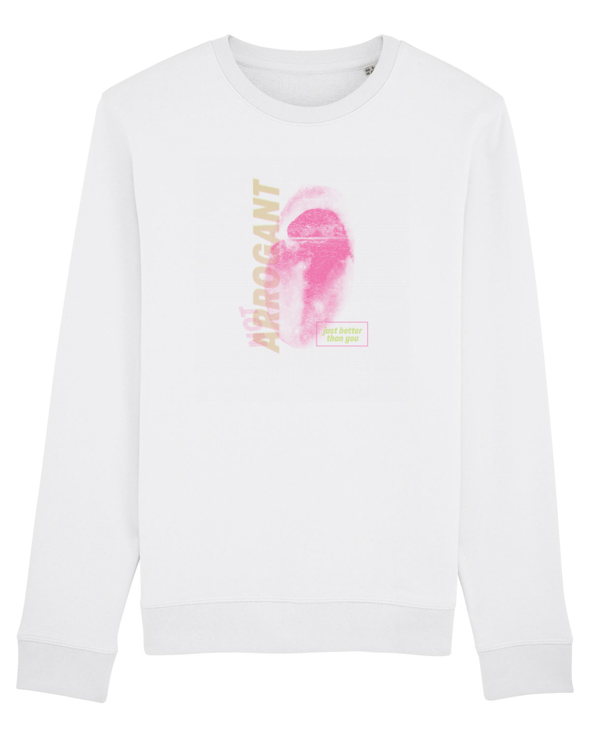 Bluză mânecă lungă Unisex Rise White