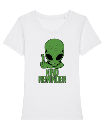 Kind Reminder Alien Style White