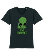Kind Reminder Alien Style Tricou mânecă scurtă guler V Bărbat Presenter