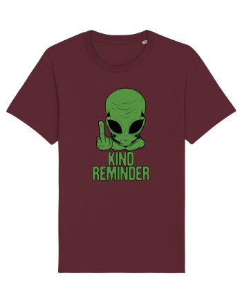 Kind Reminder Alien Style Burgundy