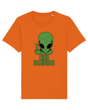 Kind Reminder Alien Style Bright Orange