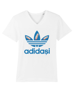 Adidasi de porc / de firma Tricou mânecă scurtă guler V Bărbat Presenter