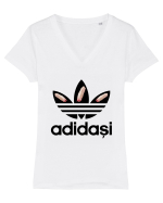 Adidasi de porc / de firma Tricou mânecă scurtă guler V Damă Evoker