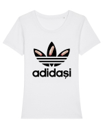 Adidasi de porc / de firma Tricou mânecă scurtă guler larg fitted Damă Expresser