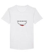 SMILE Tricou mânecă scurtă guler larg Bărbat Skater