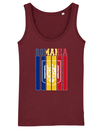 ROMANIA Grunge Burgundy