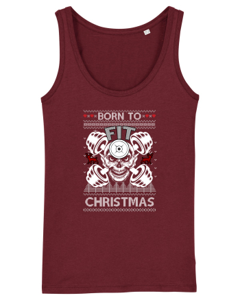 Born To Fit Christmas Burgundy