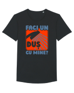 Faci un duș cu mine? Tricou mânecă scurtă guler larg Bărbat Skater