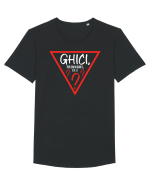 Ghici, triunghi, ce e? Tricou mânecă scurtă guler larg Bărbat Skater