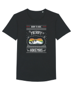 Born To Hike  Merry Hikemas Tricou mânecă scurtă guler larg Bărbat Skater