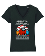 Merry Amongmas For My Squad Tricou mânecă scurtă guler V Damă Evoker