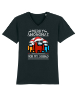 Merry Amongmas For My Squad Tricou mânecă scurtă guler V Bărbat Presenter