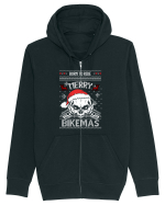 Merry Bikemas Born To Ride Hanorac cu fermoar Unisex Connector