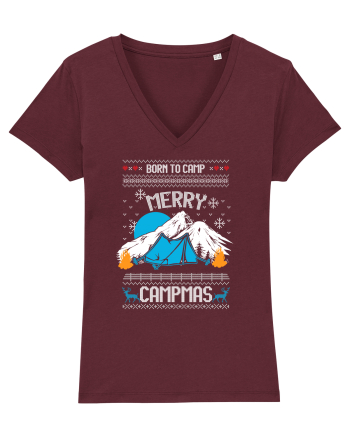 Merry Campmas Born To Camp Burgundy