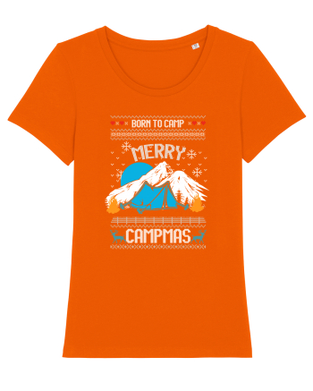 Merry Campmas Born To Camp Bright Orange